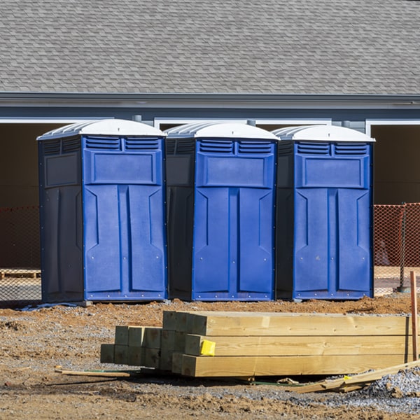 what is the expected delivery and pickup timeframe for the portable toilets in Kraemer